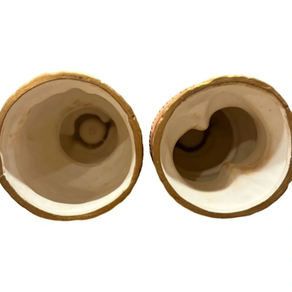 Vintage Santa and Mrs. Claus Holiday Ceramic Taper Holders - Picture 6 of 9